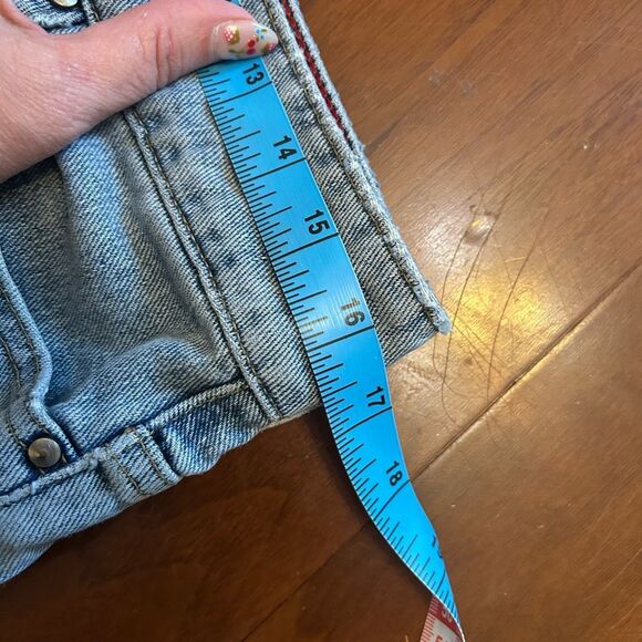 Tommy‎ Hilfiger vintage women's denim jean mom short size 8 double button - Picture 7 of 9